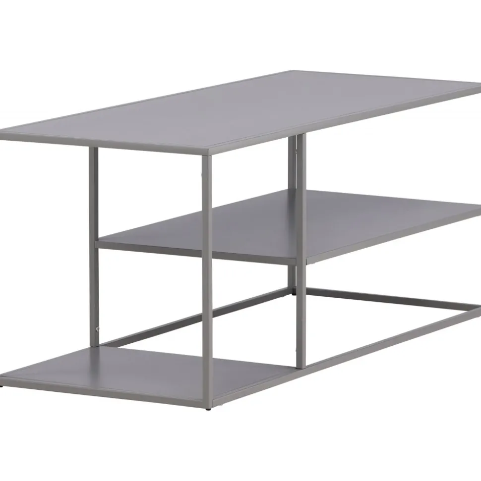 Träne soffbord 120 x 50 cm - Ljusgrå