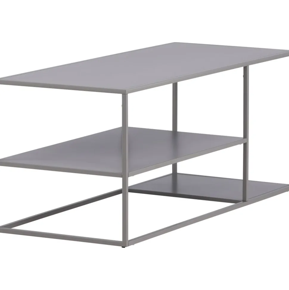 Träne soffbord 120 x 50 cm - Ljusgrå