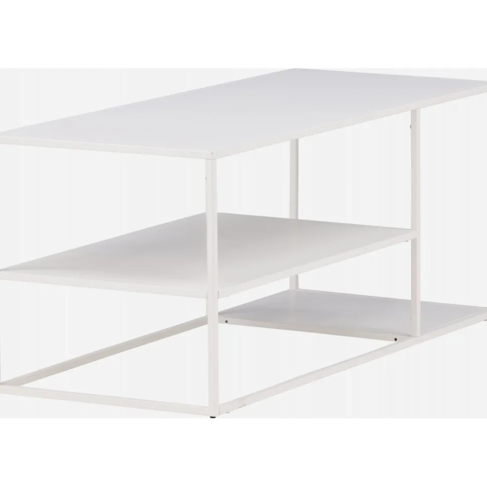 Träne soffbord 120 x 50 cm - Vit