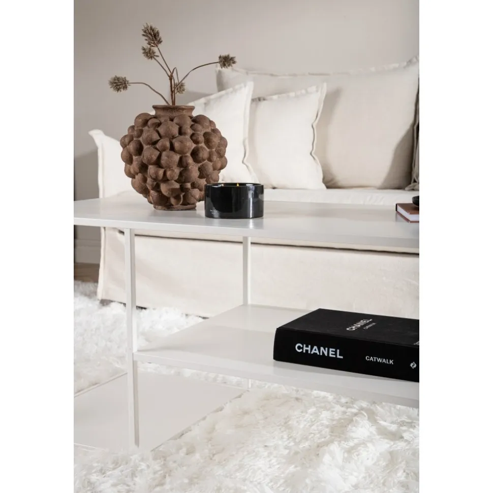 Träne soffbord 120 x 50 cm - Vit