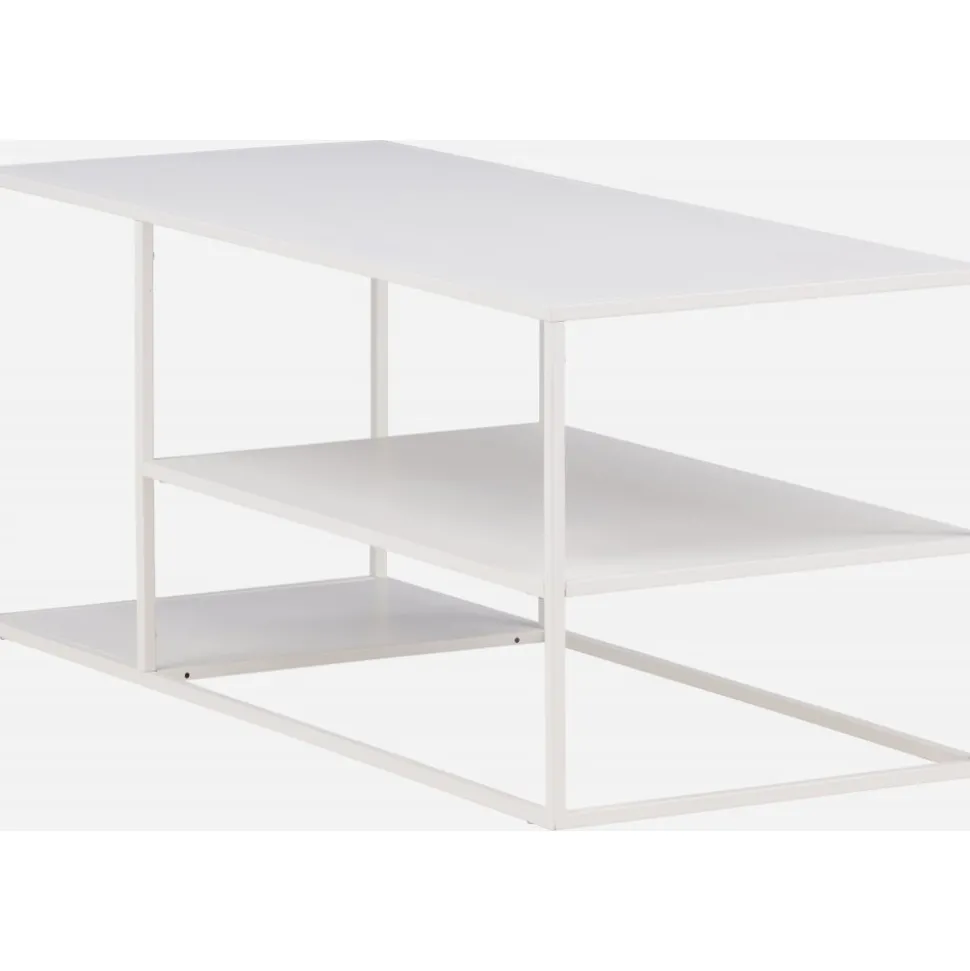 Träne soffbord 120 x 50 cm - Vit