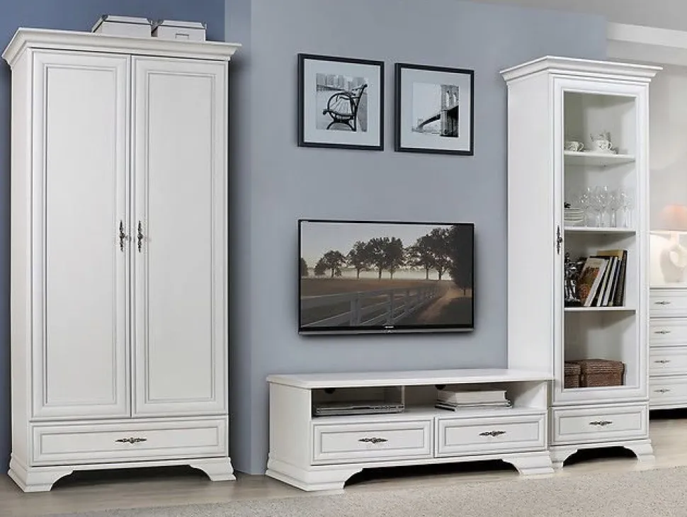 Tromsö TV-bänk - Vit