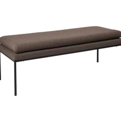 Trouville bänk med dyna - Brun