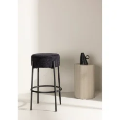 Tucson barstol - Svart boucle