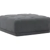 Turin sittpuff - Mörkgrå