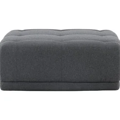 Turin sittpuff - Mörkgrå