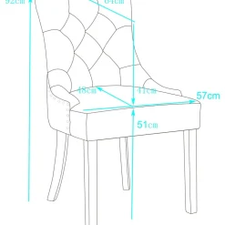 Tuva Eastport matstol med nitar - Vintage PU + Textilrengöring för möbler