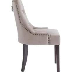 Tuva stol med handtag i ryggen - Gråbeige