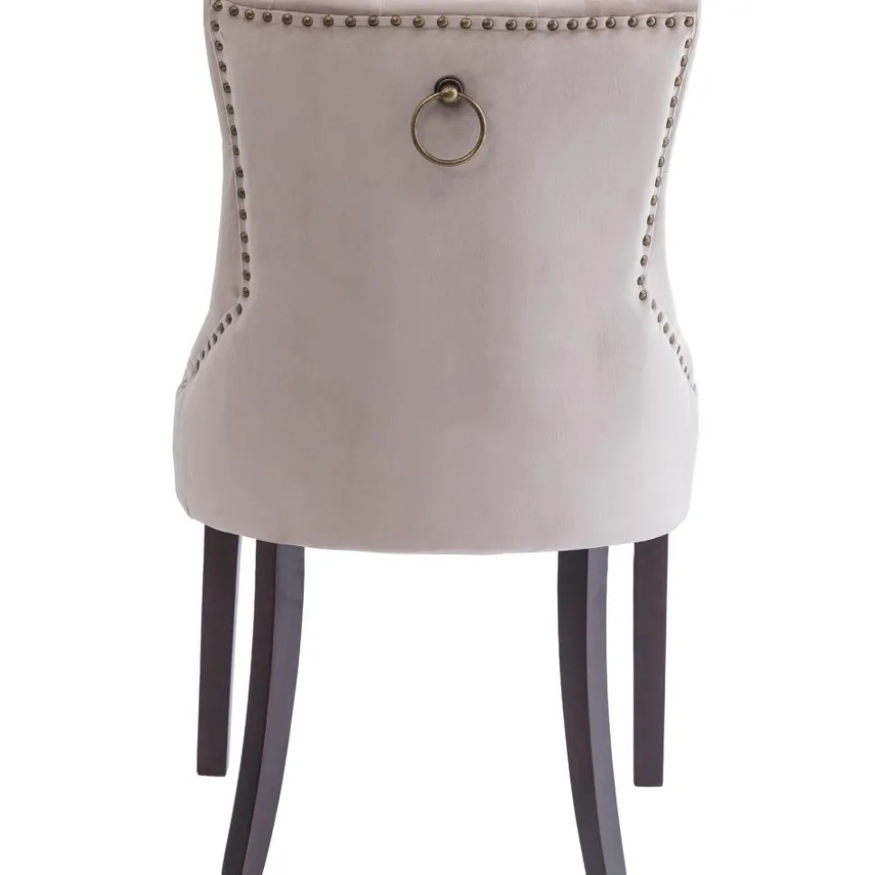 Tuva stol med handtag i ryggen - Gråbeige