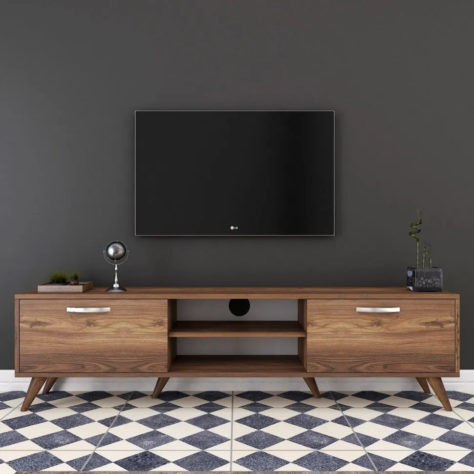 TV-bänk Anon i valnöt - 180 cm