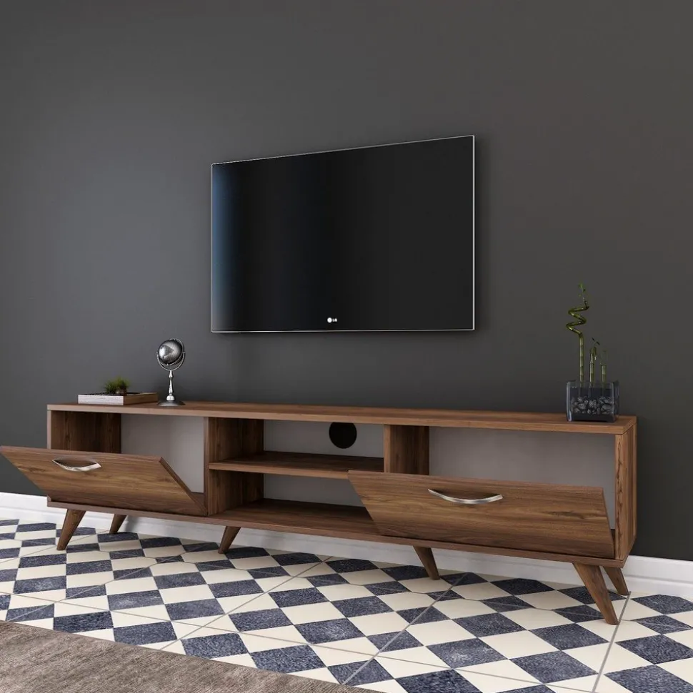 TV-bänk Anon i valnöt - 180 cm