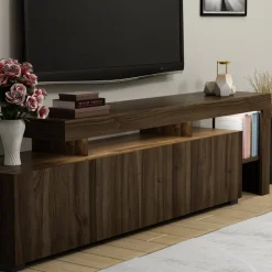 TV-bänk Beliz i valnöt - 192 cm