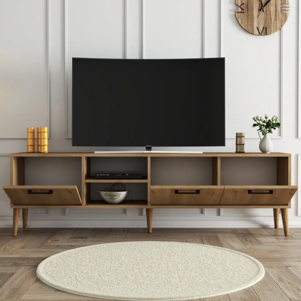 TV-bänk Exxen i ek - 180 cm