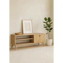 TV-bänk Retro i ek - 120 cm