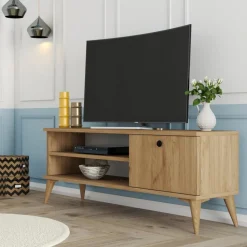 TV-bänk Retro i ek - 120 cm