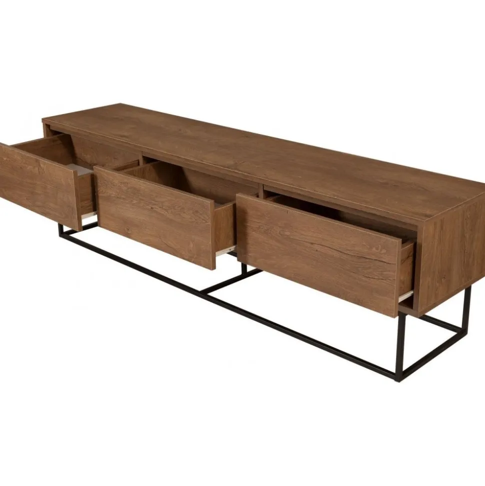 Tv-bänk valnöt 180 cm - Milo + Möbeltassar