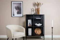 Tvärån skåp - Svart