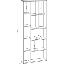 Uranus bokhylla - Vit