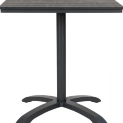 Utebord 70 x 70 cm - Grå/svart