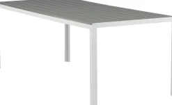 Utebord 205 x 90 cm grå / vit - Copacabana + Rengöringsmedel för utemöbler