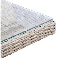 Utebord 200x100 cm rotting - Hampton + Rengöringsmedel för utemöbler