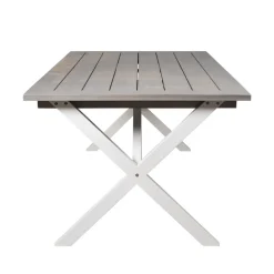 Utebord 220x100 cm Vit/grå - Oxford + Fläckborttagare för möbler