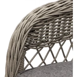 Utefåtölj grå/rotting - Marbella + Rengöringsmedel för utemöbler