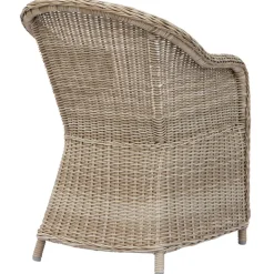 Utegrupp: 6 stolar och bord 200 x 100 cm rotting - Hampton/Mercury