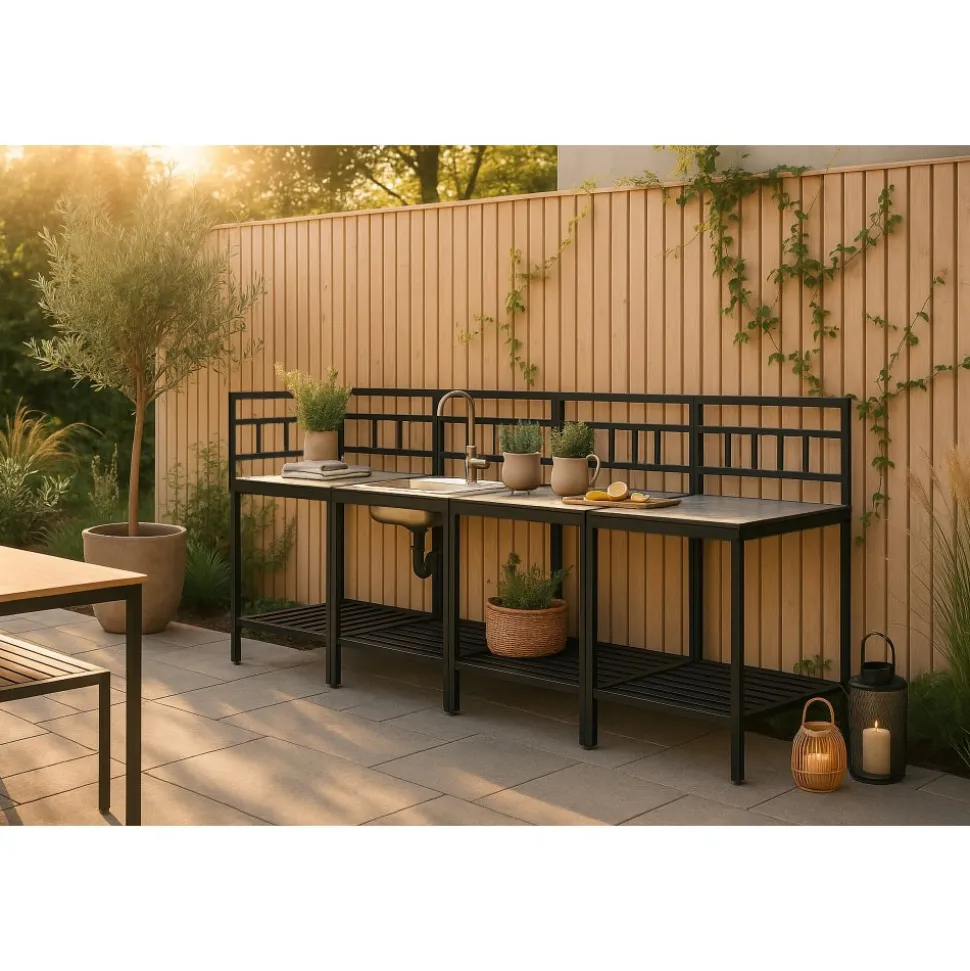 Utekök komplett svart - Alicante