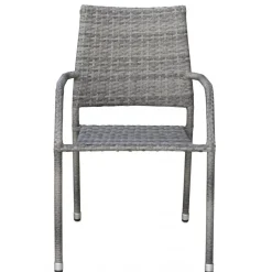 Utestol grå rotting stapelbar