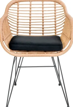 Utestol med dyna - Natur + Fläckborttagare för möbler