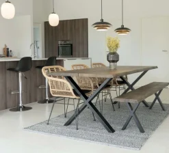 Utestol med dyna - Natur + Fläckborttagare för möbler