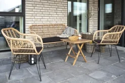 Utestol med dyna - Natur + Fläckborttagare för möbler