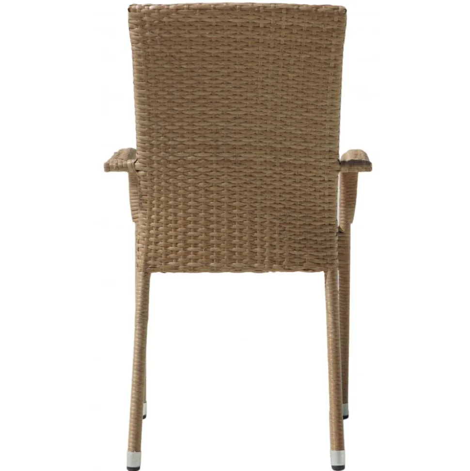 Utestol med dyna stapelbar