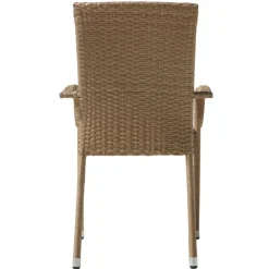 Utestol med dyna stapelbar + Rengöringsmedel för utemöbler