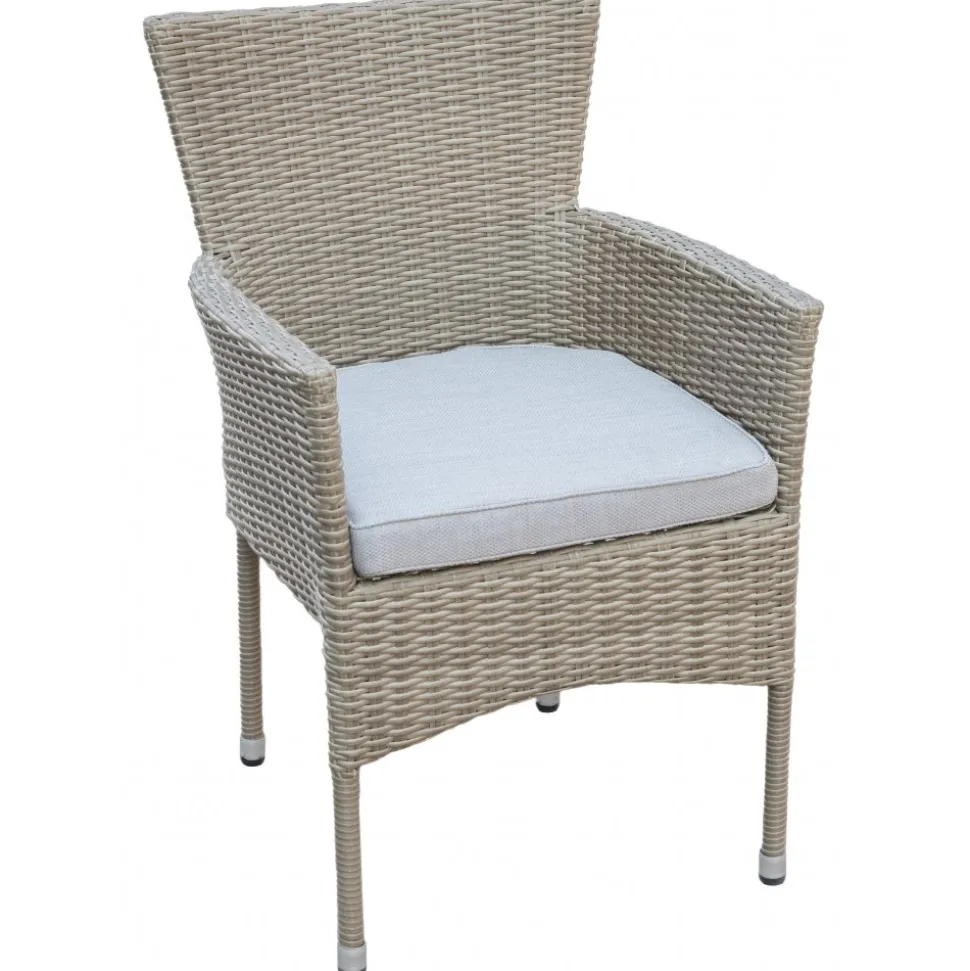 Utestol natur med sittdyna - Tor + Rengöringsmedel för utemöbler