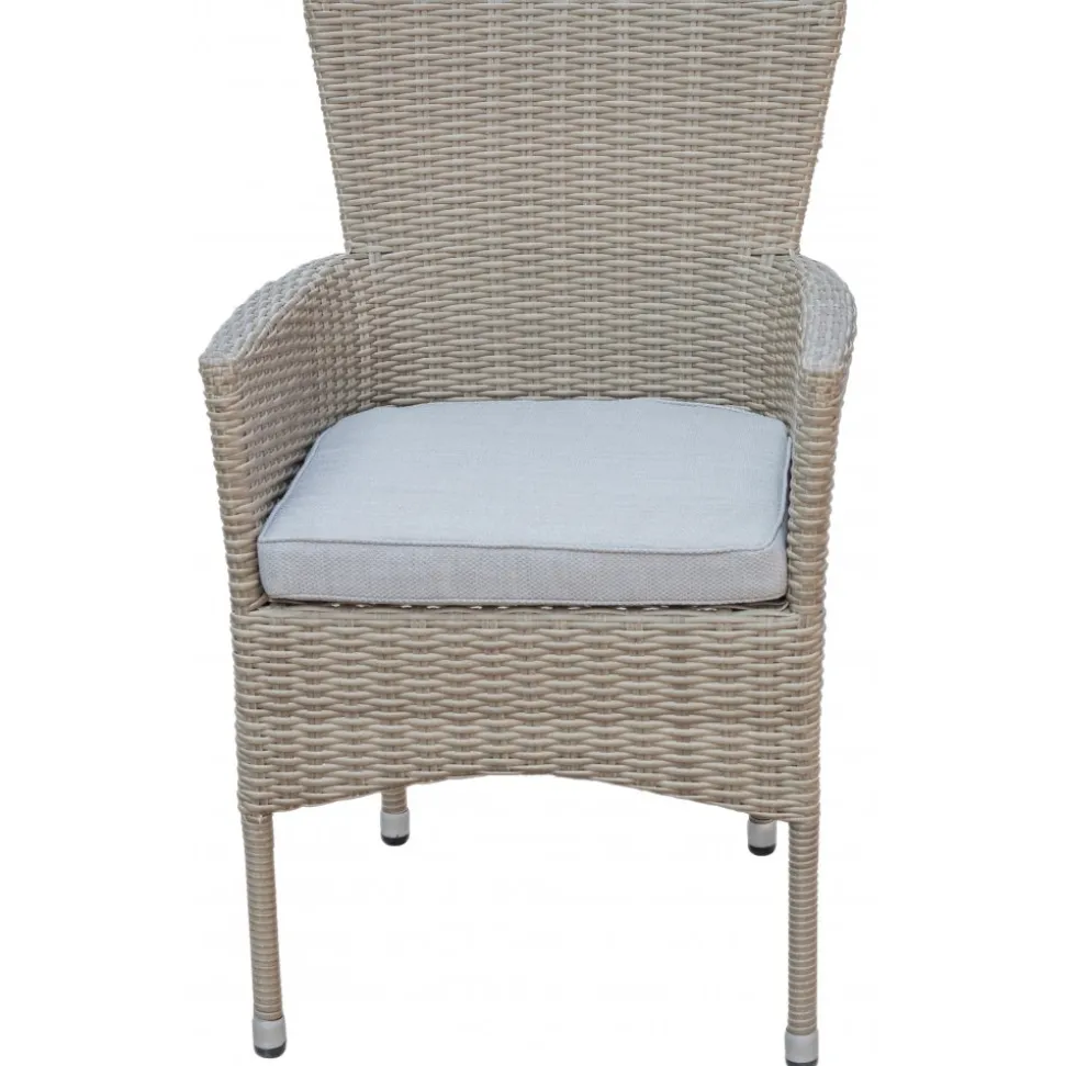 Utestol natur med sittdyna - Tor + Rengöringsmedel för utemöbler