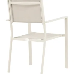 Utestol stapelbar beige - Copacabana + Textilskydd för utemöbler