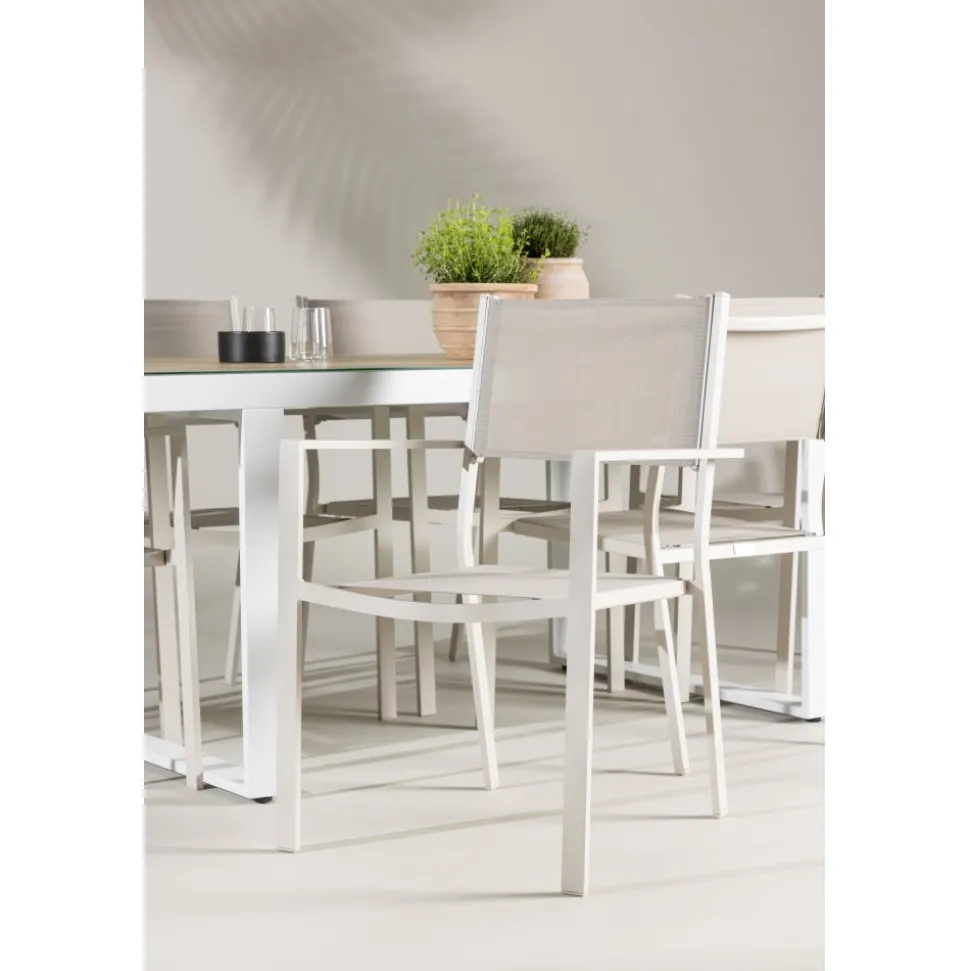 Utestol stapelbar beige - Copacabana