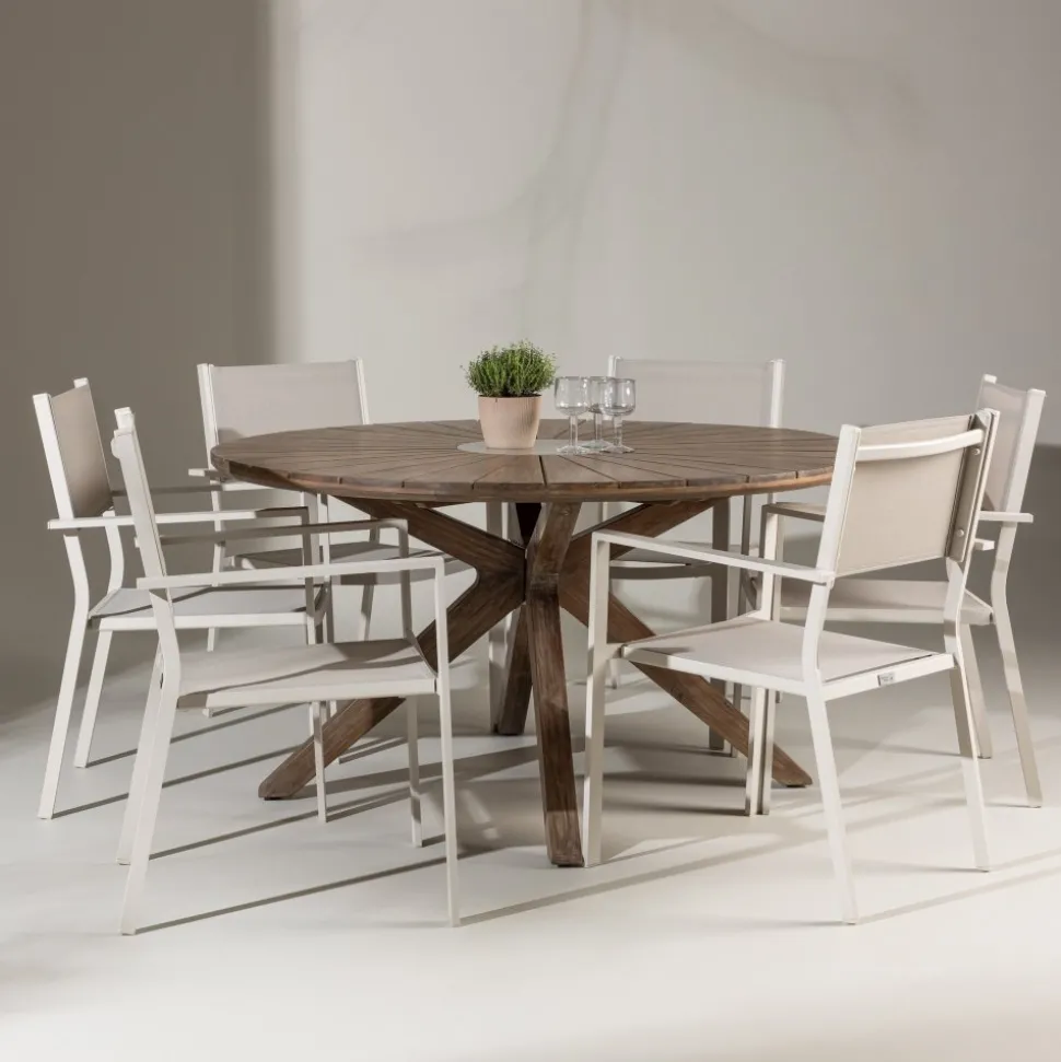 Utestol stapelbar beige - Copacabana