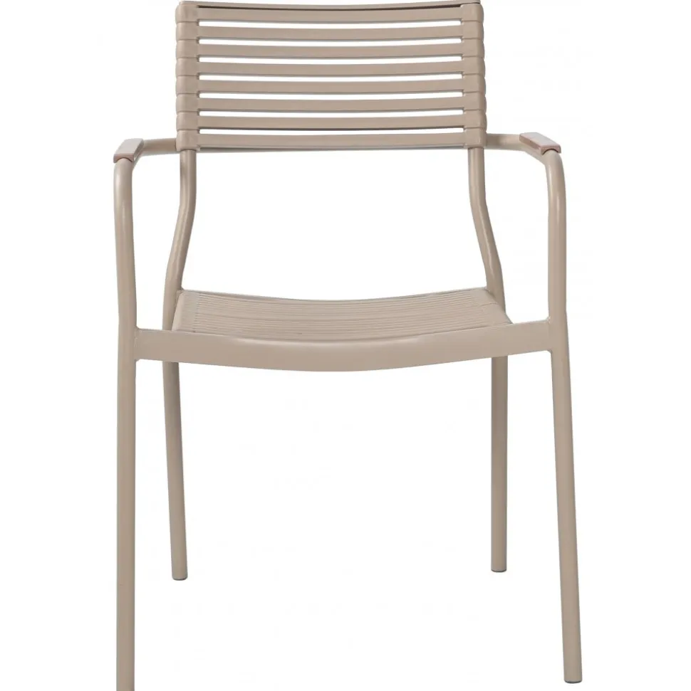 Utestol stapelbar beige - Pino + Rengöringsmedel för utemöbler