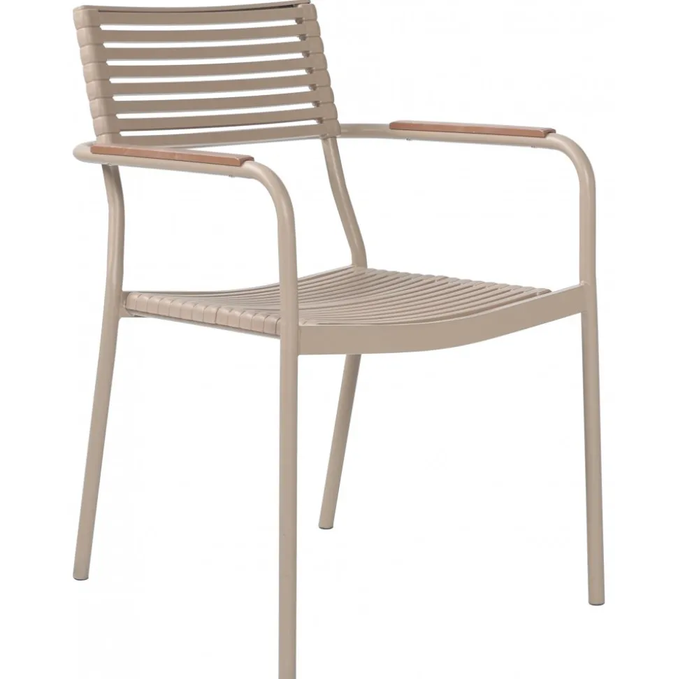 Utestol stapelbar beige - Pino + Rengöringsmedel för utemöbler