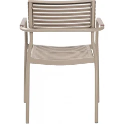 Utestol stapelbar beige - Pino + Textilskydd för utemöbler