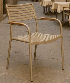 Utestol stapelbar beige - Pino