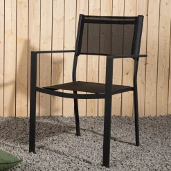 Utestol stapelbar svart - Copacabana