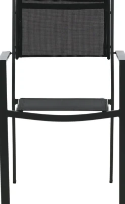 Utestol stapelbar svart - Copacabana + Textilskydd för utemöbler