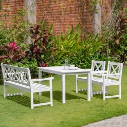 Utestol vit Bohus + Fläckborttagare för möbler