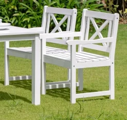 Utestol vit Bohus + Textilrengöring för möbler