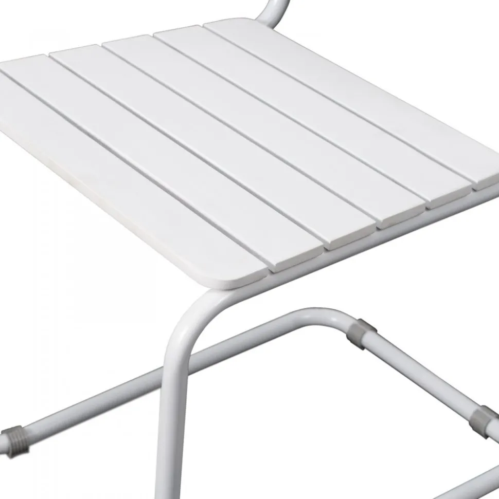 Utestol vit stapelbar - Holmsund