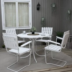 Utestol vit Vaxholm - Europa producerad